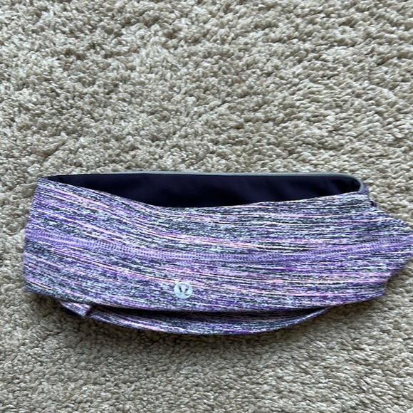 Lululemon Running Headband, One Size. Deep Purple and Multi-color. - Picture 4 of 6